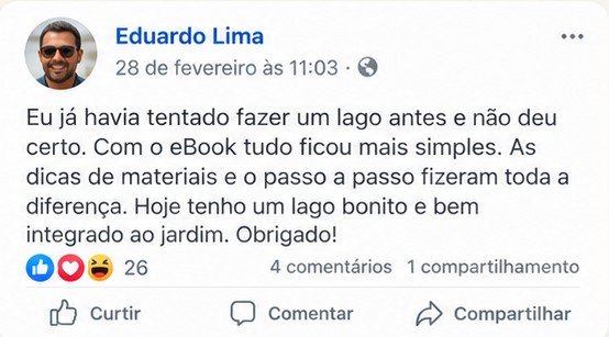 Lago com lanterna de pedra em jardim